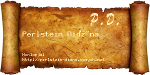 Perlstein Diána névjegykártya